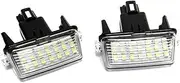 FIQOME 2x LED Licence Number Plate Light White Canbus, for Verso Verso S Yaris Vitz Auris Touring Sports Avensis Avalon Car Number Plate Led Light