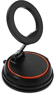 GARVALON Foldable Multi Angle Phone Holder with Strong Suction Cup Adjustable Car and Desk Mobile Stand Durable and Construction for Secure Grip and Navigation Support