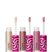 [Mac cosmetics] Tiny Tricks Mini Trio - Cool Set MAC: Charmed I'm Sure! Glossy Lip Gloss 2.4ml + Frills-N-Chills Glossy Lip Gloss 2.4ml + Smitten Glossy Lip Gloss 2.4