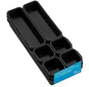 Made Smart 9-piece Interlocking Bin Pack - Black