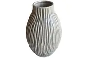 Hill Interiors Pallida Collection Bulbous Vase (Brown/White/Gold) - UTHI5112