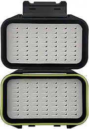 Oshhni Fishing Tackle Storage Box Container Portable Double Side Professional Lure Case Fly Fishing Accessory Box for Fisherman Gift