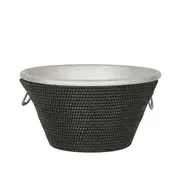 [OneWorld Collection] Paume Rattan Drinks Cooler Black