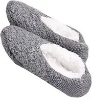 [COLLBATH] Adult Floor Socks Trendy Fluff House Slipper Socks Thermal Holder Socks with Gripper Slippers Women Wool Slippers for Women Couple Paw Non Heel – Acrylic Material Light Grey