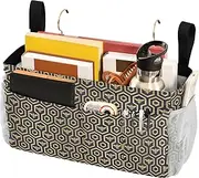 Bedside Essentails Pocket Bed Storage Bag With Pockets Hanging Organizer for Home, College, Dorm, Bunk/Hospital Bed, Crib Bed Rails Bee Hive Hexagon Pattern
