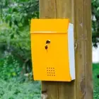 with Lock Newspaper Box Iron Email Box Large Capacity Metal Mailbox Community