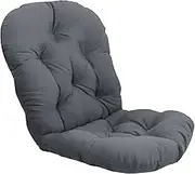Pitycbo Outdoor Polyester Swivel Rocker Seat Cushion, 48" X 24", Dark Gray, as described