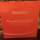 HANHERRY WATERPROOF MATTRESS PROTECTOR QUEEN White 8-21” Deep Pocket NEW in BOX