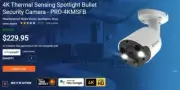 Swann 4K Thermal Sensing Spotlight Bullet Security Camera - PRO-4KMSFB