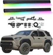 BJOHQ Electric Running Boards Compatible for Toyota 4Runner 2014-2025 with Light, SUV, Off-Road & Pickup Trucks - Retractable Truck Steps & Nerf Bars