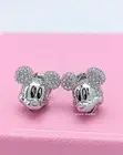 New 100% SWAROVSKI Pave Disney 100 Years Mickey Mouse stud earrings 5668781