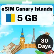 eSIM Canary Islands - 5 GB - 30 Days - Travel eSIM | QR code activation