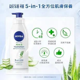 【NIVEA 妮維雅】密集深層修護乳液400ml/清新蘆薈乳液400ml(保濕潤膚身體乳、國民乳液)