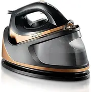 Steam Station Iron – Steam Generator Iron, 2600W Steam Generator with Steam Shot Button,Powerful Steam Burst, Vertical Steam, Adjustable Temperature Dial,1.8L Water Tank