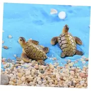 10 Pcs Resin Beach Sea Turtle Miniature Figurine, Fish Tank Decoration Fairy