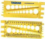 Nut, Bolt & Screw Measuring Gauge Size & Thread Pitch (Inches/Metric)