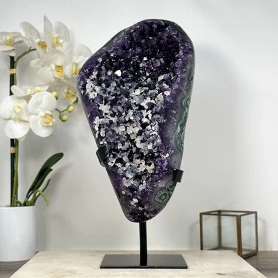 Unique Top Quality Amethyst Specimen full of Calcite Crystals. MWS1853