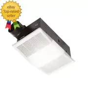 80 CFM Ceiling Bathroom Exhaust Fan with Light and 1300-Watt Heater