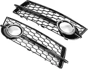 Car Chrome Fog Light Grill Lamp Cover Trim Front Fog Lamp Grilles Compatible For Audi TT 8J 2006-2014 8J080768201C 8J080768101C