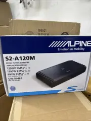 Alpine S2-A120M | 1200W RMS Class-D Monoblock Car Amplifier Brand New Sealed