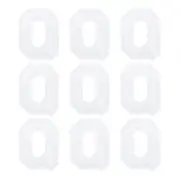 Letters Q Patches White Iron-On Letters Patch for Clothing Repair 9 Pcs
