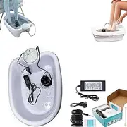 Portable Ionic Foot Bath Detox Machine with Super Duty Ion Array for Home & Travel, Hydrogen Balance Ion Detox Foot Bath Machine, for Improve Sleep, Regain Vitality,White