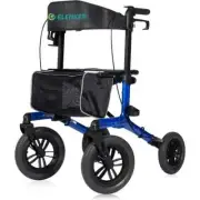 ELENKER All-Terrain Folding Rollator Walker - Blue