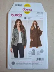 BURDA STYLE 6570 LONG COAT & JACKET with PEPLUM Sizes 8 10 12 14 16 18