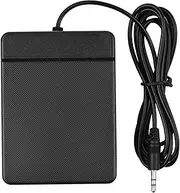 3.5Mm Face Compact Sustain Pedal Universal Single Pedal for Musical Instruments Portable Roll Up Piano Electronic Keyboard Elctronic Roll Up Drum Black 3.5Mm