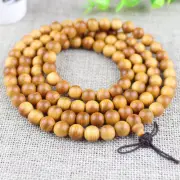 Cliff Cypress Bracelet 108 Buddhist Beads Unisex Wooden Beads Jewelry