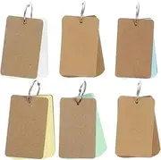 WRITWAA Portable Blank Flashcards Notepad Memo Card Notebooks for Students Creative Index Cards for Writing DIY Projects Daily Planning Each