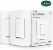 2Pack Smart wifi Light Switch 3way Single pole works with Alexa Google Home