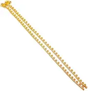 JewarHaat CZ Ad Gold Plated Indian Anklets for Women and Girls