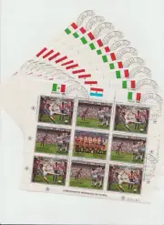 S40039 DEALER STOCK PARAGUAY 1986 Used CTO World Cup Soccer Football x 10 MS