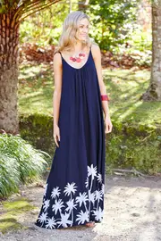 Bonnie Maxi Dress Tropical Paradise--TBL-07-R-TP