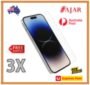3X iPhone Tempered Glass Screen Protector For 15 14 13 12 8 7 6 Pro/Max/Plus/XS