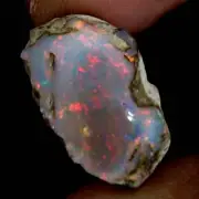 Enchant Ethiopian 15.70 Ct "Play-Of-Color" Fire Opal Raw/Rough Specimen Gemstone