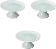 Set of 3, Blue White Porcelain Chrysanthemum Plate, 5.7 x 2.8 inches (14.5 x 7 cm), Small Plate, Setomonohonpo