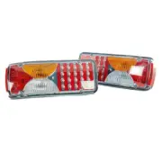 Set 2 of LED E-Marked 12V 24V Tail Light Lamps 6 Functions for MAN TGX TGA TGM