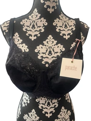 Panache Andorra Underwire Lace Bra Size UK/US 32HH Full Cup New