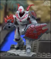 HALO MEGA CONSTRUX BLOKS ARDENT SILVER RED HUNTER FIGURE HHC42 SCORPION CLASH v2