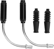 Baxnore Cycle Brake Pipe Kit, Bendable Friction Reduction Antirust Cycle Brake Noodle Cable Pipe, Lightweight V Brake Elbow Cable Guides for Cycling Components (Black)