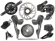 SRAM Force AXS Road Disc HRD Flat Mount Road Group 2x12 | Quarq Powermeter Crank