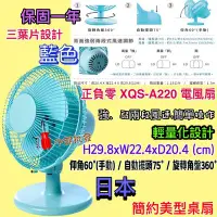 在飛比找Yahoo!奇摩拍賣優惠-桌上型風扇電風扇 日本 正負零 XQS-A220 電風扇 藍
