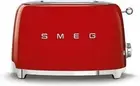 SMEG 2 Slice Toaster with 6 Presets and Defrost Function 2 Slice, Red