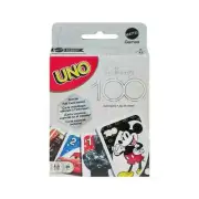 New Mattel UNO Disney 100 Card Game w/ Special Edition Mystery Foil