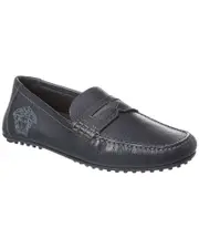 Versace Leather Loafer 40 Blue