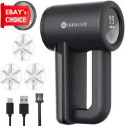 Electric Lint Remover Rechargeable Fabric Shaver 3-Speed USB Charging Black