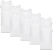 [PriceDumb] 10 Pack Mens Cotton Blank Plain Basic Crew Neck Tank Top Singlet T-Shirt Bulk Classic Regular Fit