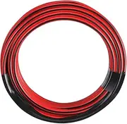 Narva 5823-4F8 10A Twin Core Figure 8 Cable, 3 mm Diameter x 4 Metre Length, Red with Black Tracer